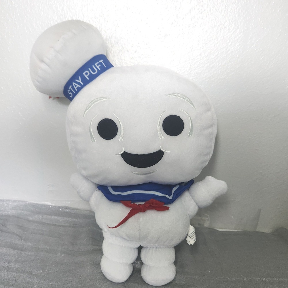 Ghostbusters Stay Puft Marshmallow Man Plush Toy‎ Factory 2022 White Sailor Hat